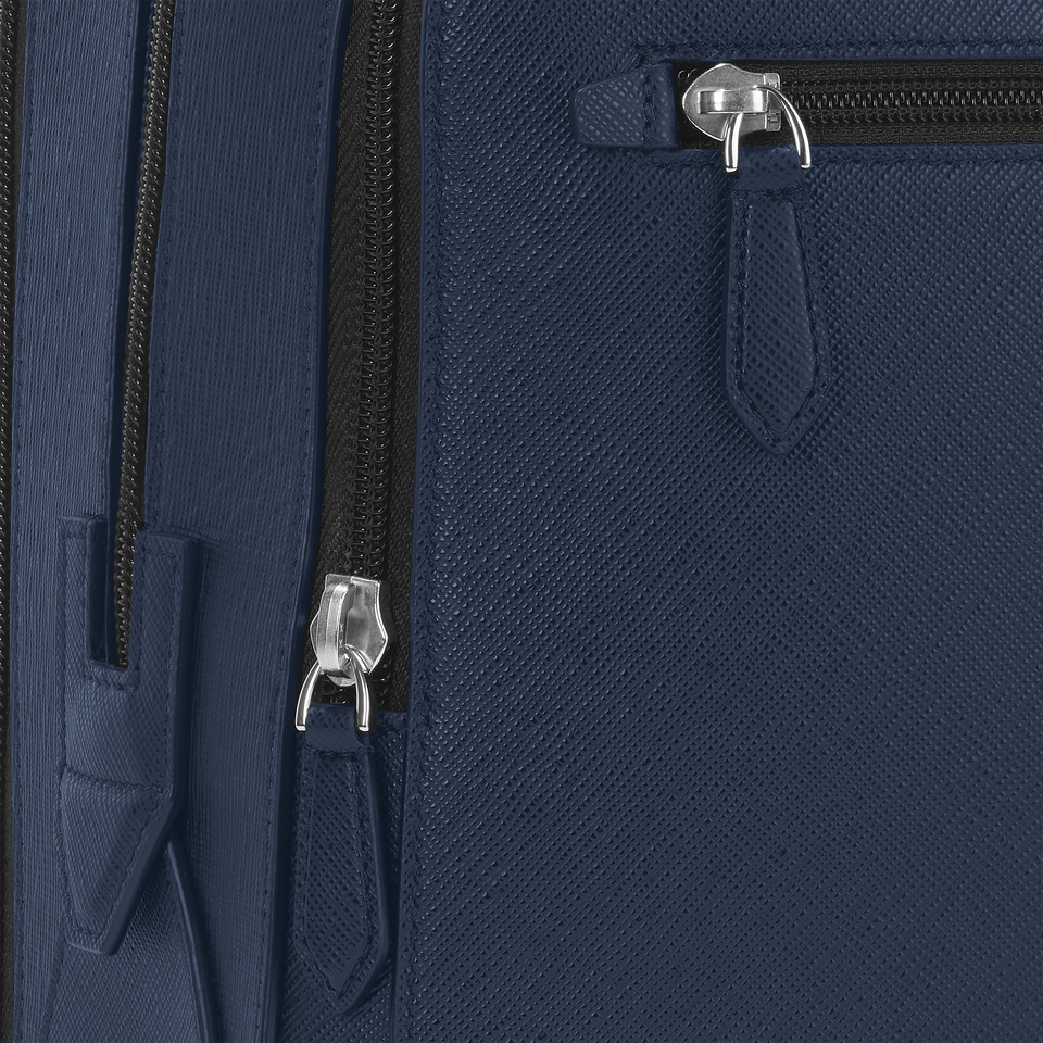 Medium Backpack with 3 Compartments in Sartorial Leather - 7