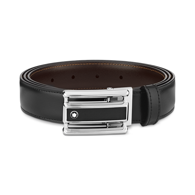 Cintura Reversibile Horseshoe 30 mm in Pelle - 1