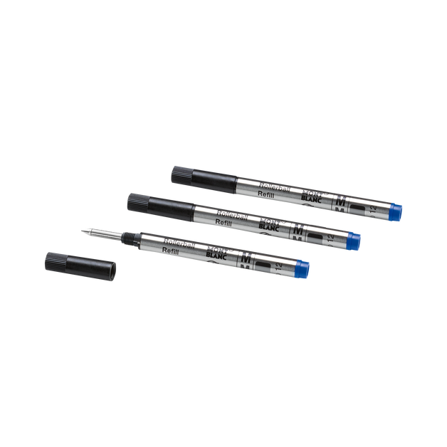3 支小型鋼珠筆筆芯，皇室藍寶 - 2