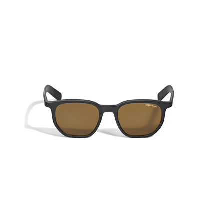 Squared Sunglasses with Black Coloured Acetate Frame