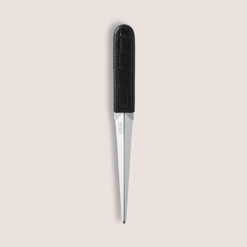 Letter Opener in Croco-Embossed Leather - 2