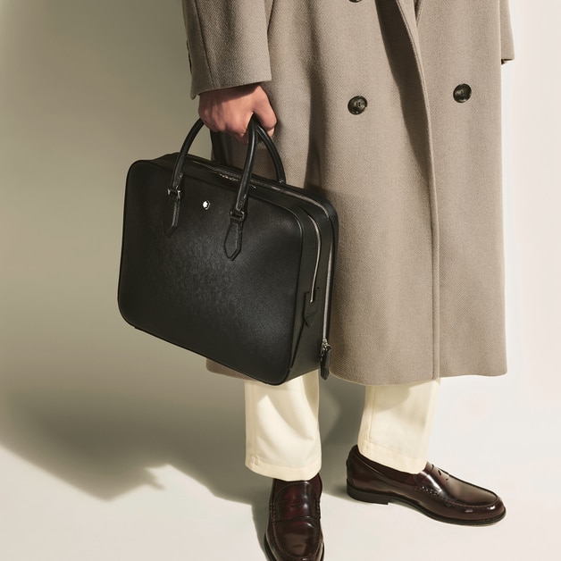 Large Briefcase in Sartorial Leather - 2