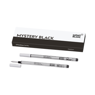 2 Fineliner Refills, Mystery Black - Medium