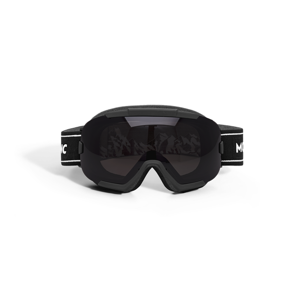 Masque de Ski Rectangulaire avec Monture Inject&eacute;e Noire - 1