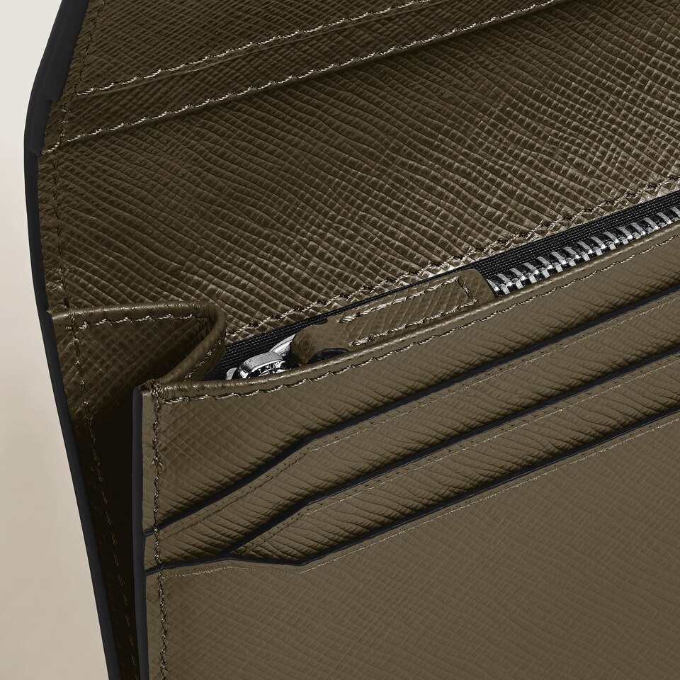 Long Wallet 14cc with Zip in Sartorial Leather - 3