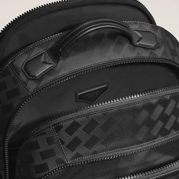 Medium Backpack with 3 Compartments in Extreme Leather - 4