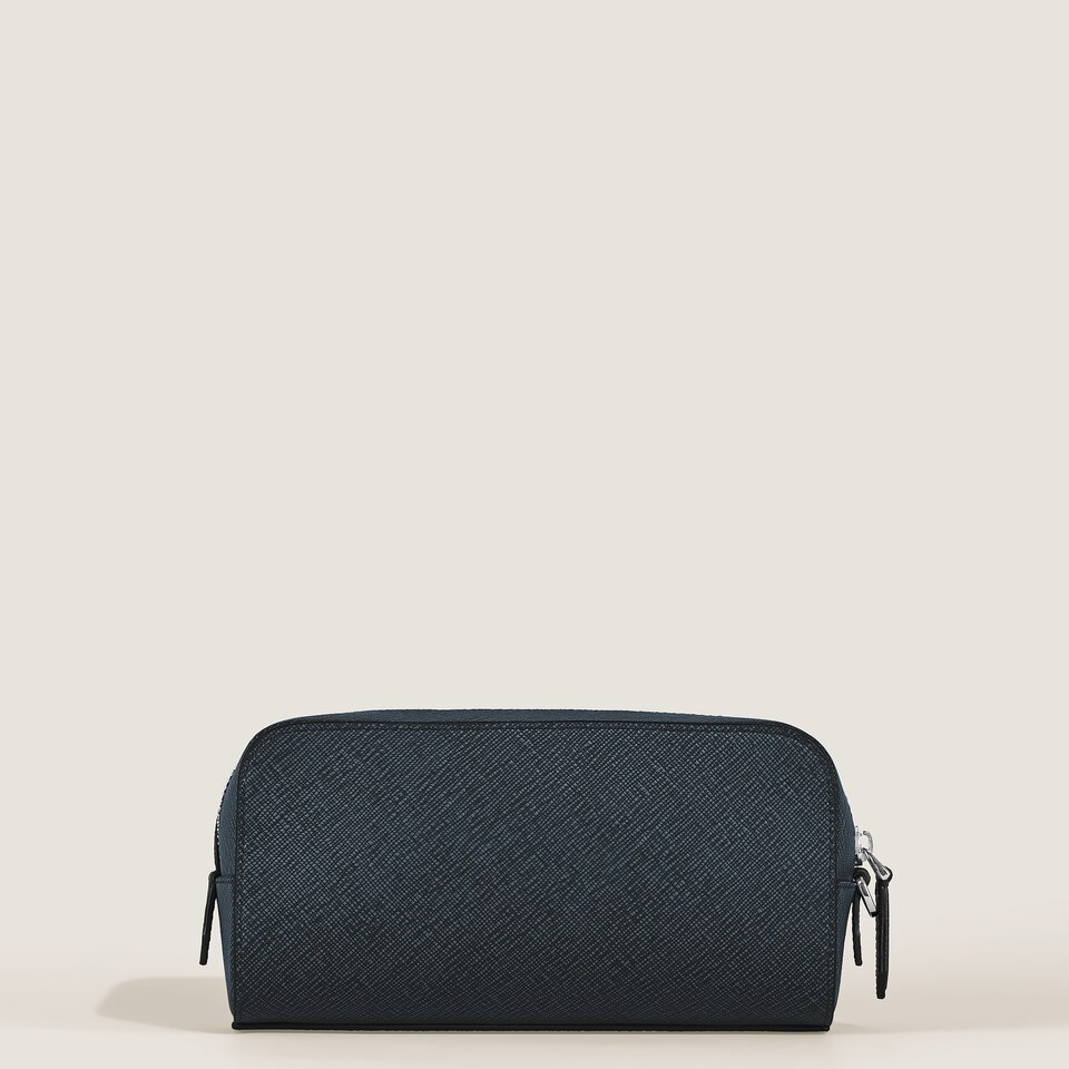 Small Toiletry Clutch in Sartorial Leather - 6