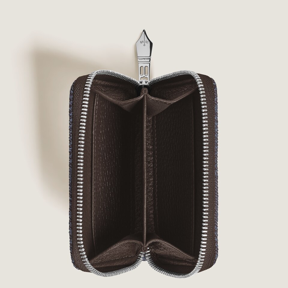 Mini Wallet 2cc with Zip in 4810 Denim - 4
