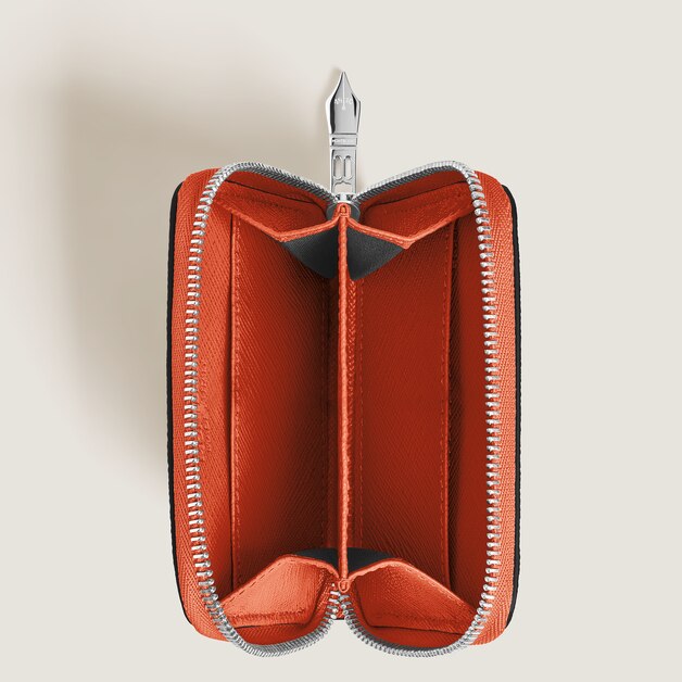 Mini Wallet 2cc with Zip in Sartorial Leather - 4