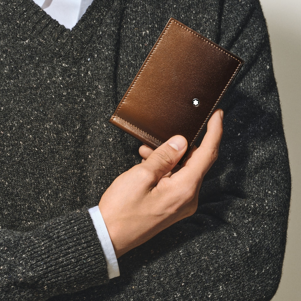 Brieftasche 6 cc mit Geldscheinklammer aus Meisterst&uuml;ck Sfumato-Leder - 2