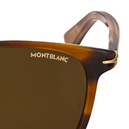 Squared Sunglasses with Brown Acetate Frame