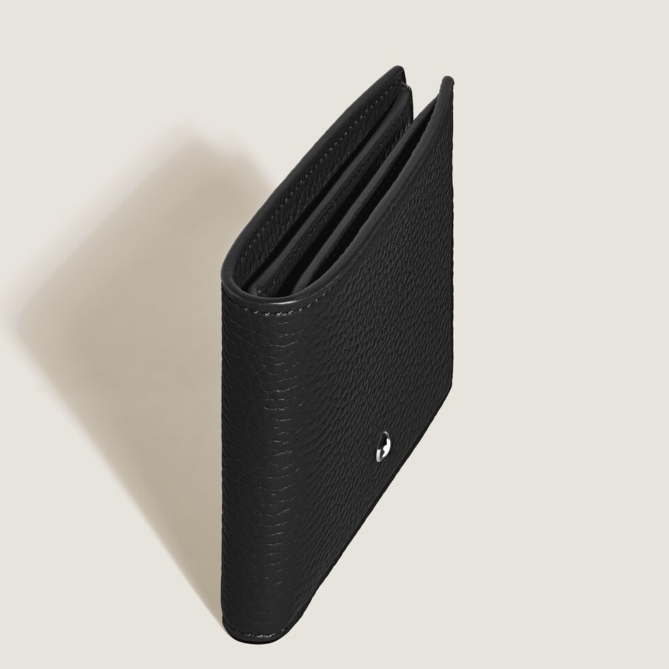Wallet 4cc with Coin Case in Grain Leather - 5