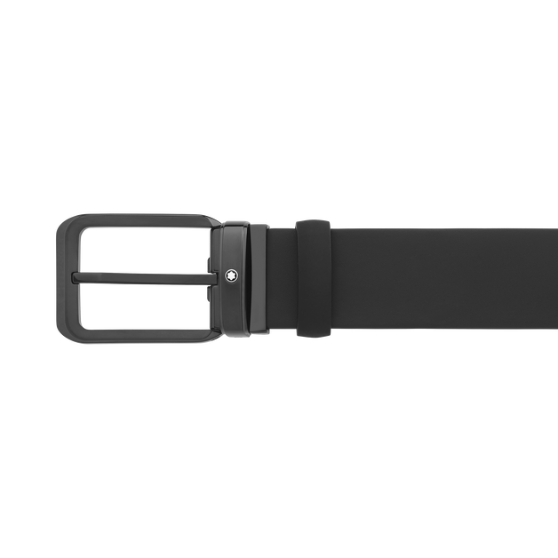 Rectangular 35 mm Reversible Belt in Extreme Leather - 4