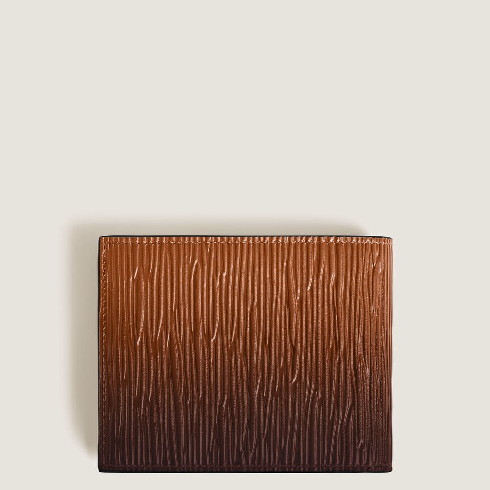 Brieftasche 6 cc aus Corteccia-Leder mit Sfumato-Effekt - 4