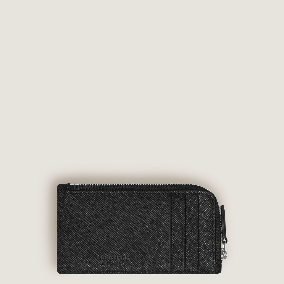 Card Holder 8cc with zip in Sartorial Leather - 3