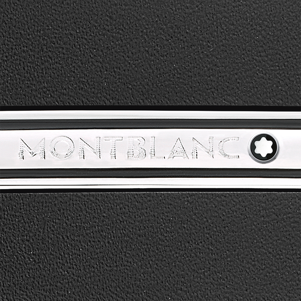 Black 30 mm leather belt - 3