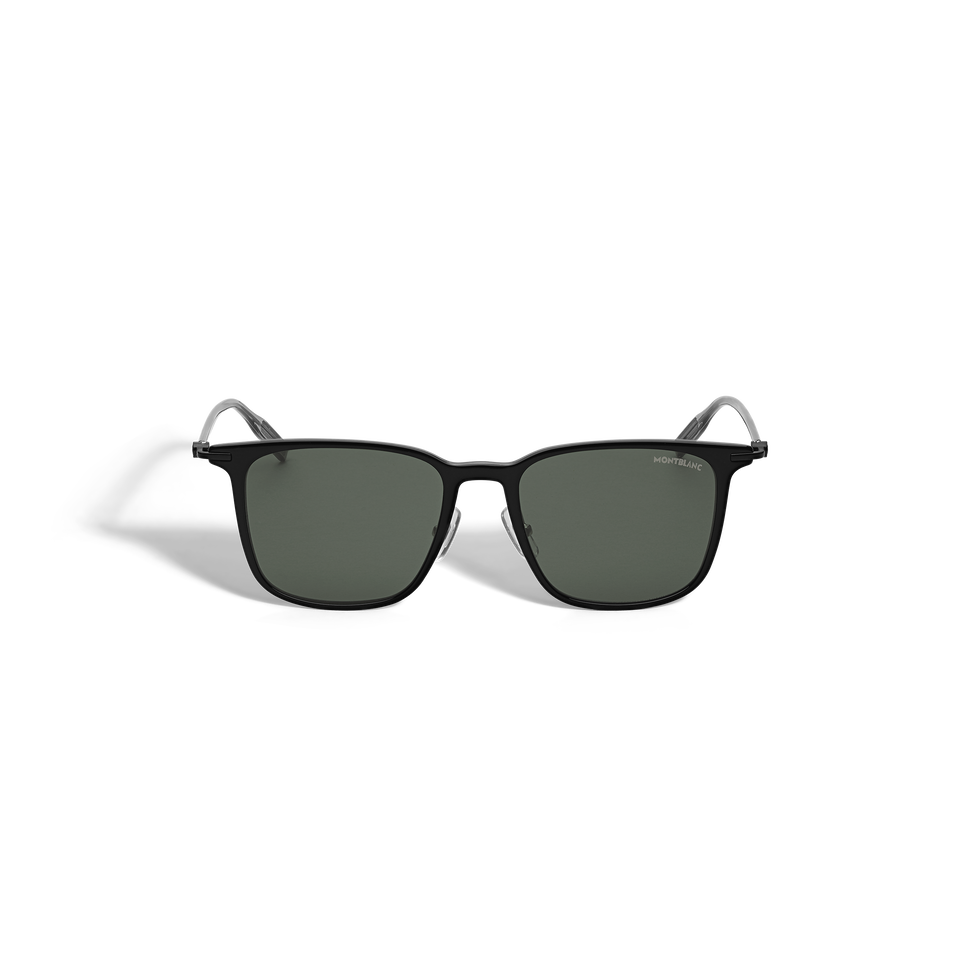 Rechteckige Sonnenbrille mit schwarzem Spritzgussrahmen - 1