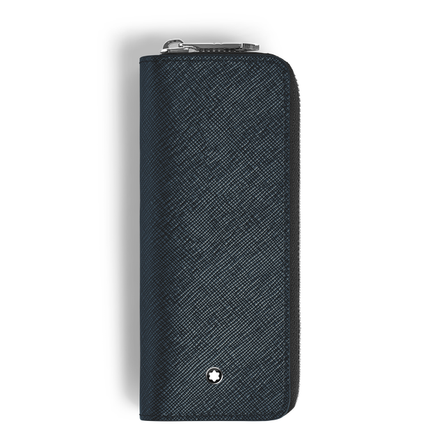 2-Pen Pouch with zip in Sartorial Leather - 1