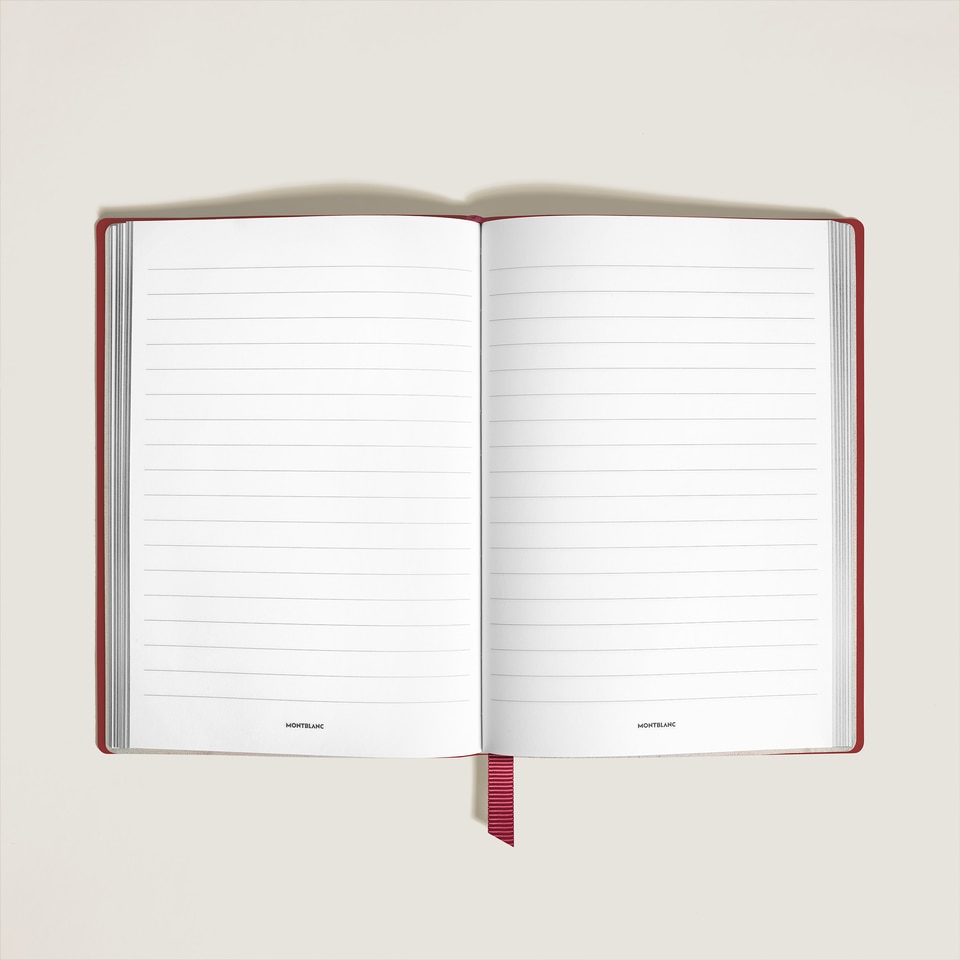 Notebook Medium, Brick Red Leather, Red, Lined Pages - 2