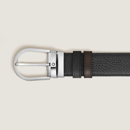 Horseshoe 35&nbsp;mm Reversible Belt in Grained Leather