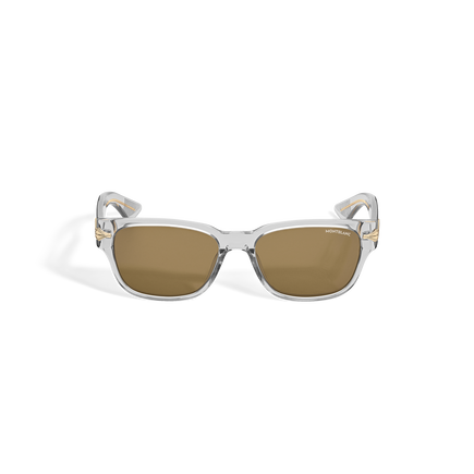 Squared Sunglasses with Grey Acetate Frame