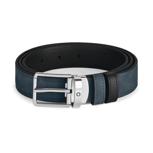Everyday Buckle Velvet Blue/Black 30&nbsp;mm Reversible Leather Belt - 1