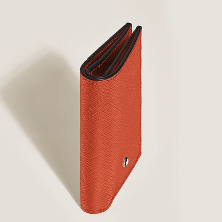 Mini Portefeuille 4cc en Cuir Sartorial