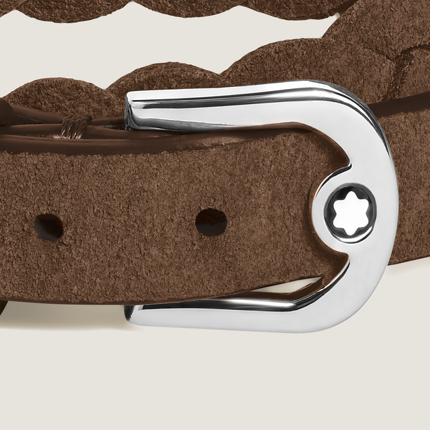 Horseshoe Buckle Adjustable Bracelet in Suede Leather - 2