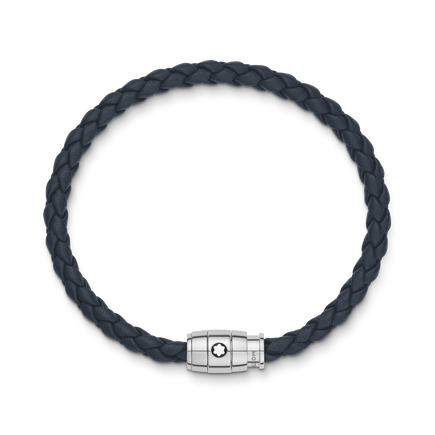 Bracelet Large, Soft Leather, Avio Blue