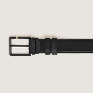 30 mm Reversible Belt in Leather with Rectangular Meisterst&uuml;ck Buckle