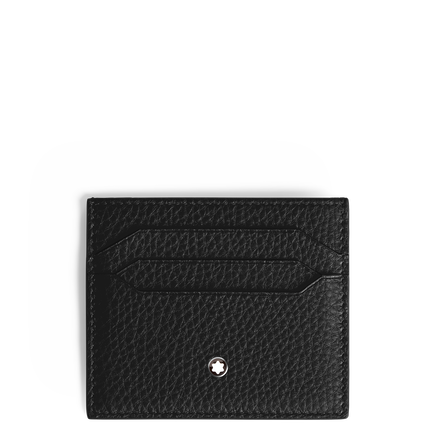 Portacarte 6 Tasche in Pelle con Grana