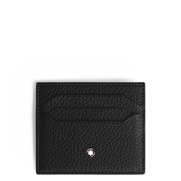 Portacarte 6 Tasche in Pelle con Grana - 1