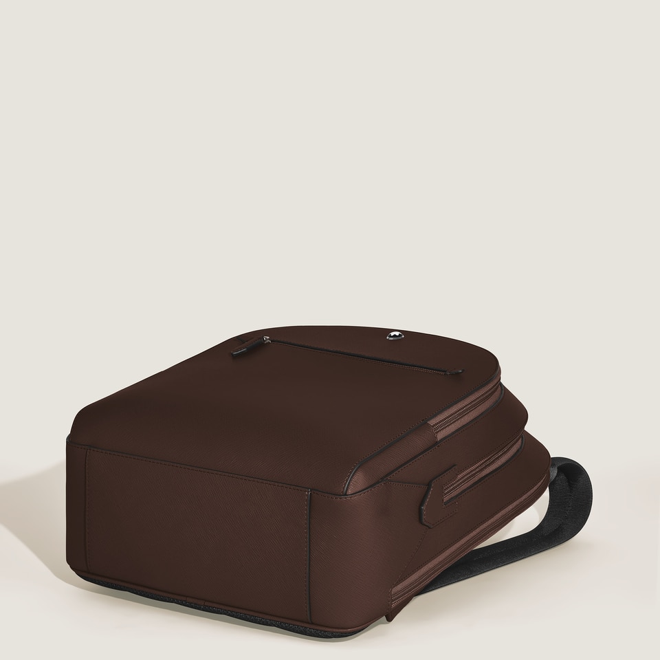 Medium Backpack with 3 Compartments in Sartorial Leather - 8