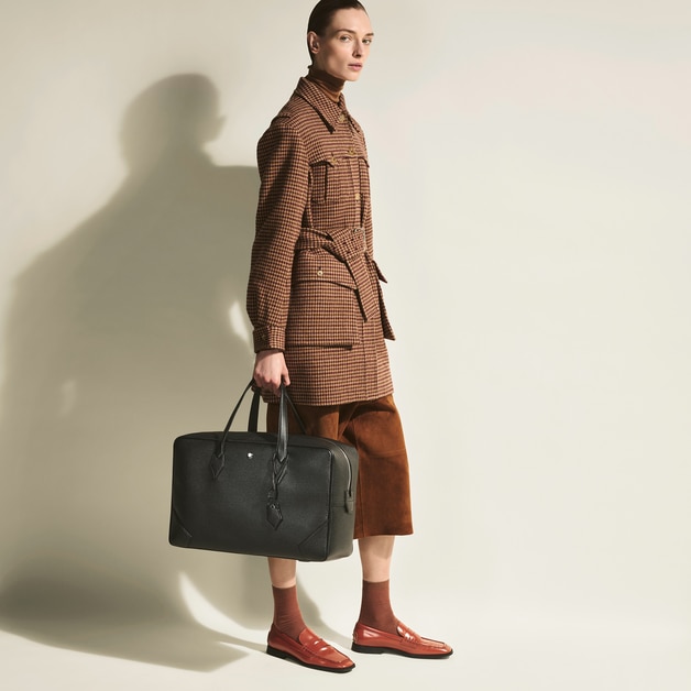 Borsa Weekender 45 in Pelle con Grana - 2