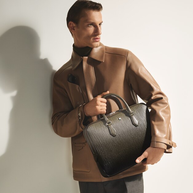 Maletín Fino de Piel Corteccia Sfumato - 2