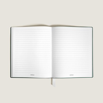 Large Notebook in Sartorial Leather, Lined Pages
