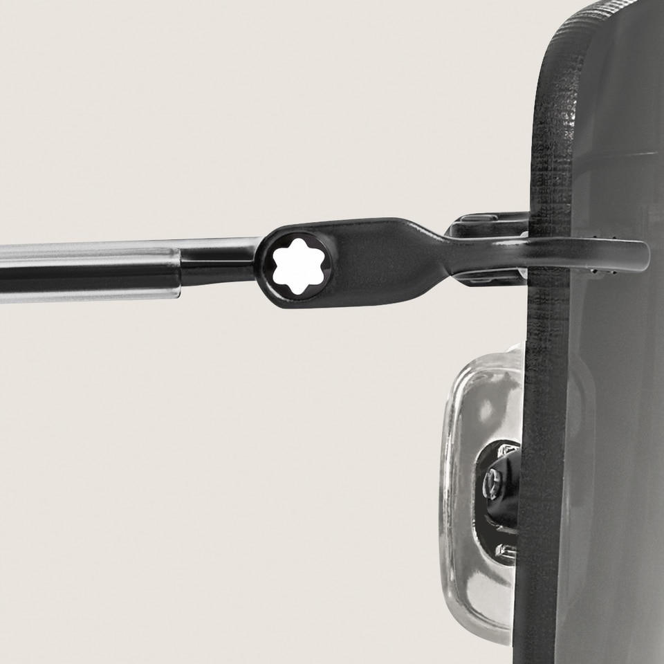 Eckige Sonnenbrille mit schwarzer Metallfassung - 3