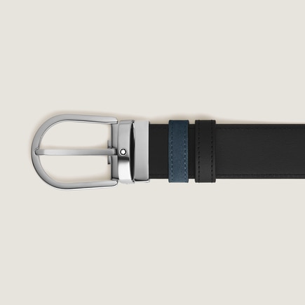 Horseshoe 35 mm Reversible Belt in Suede Leather 