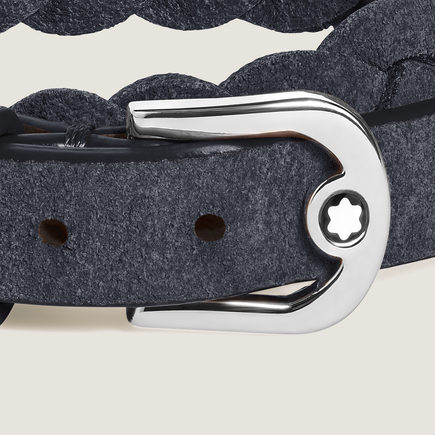 Horseshoe Buckle Adjustable Bracelet in Suede Leather