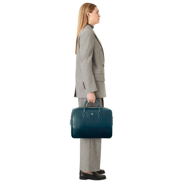 Medium Briefcase in Meisterstück Sfumato Leather - 9
