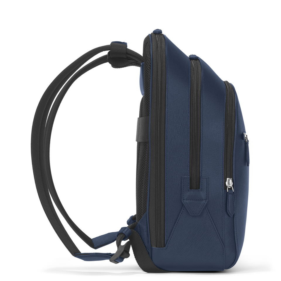 Medium Backpack with 3 Compartments in Sartorial Leather - 4