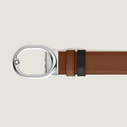 L'Ovale 35&nbsp;mm Reversible Belt in Sartorial Leather