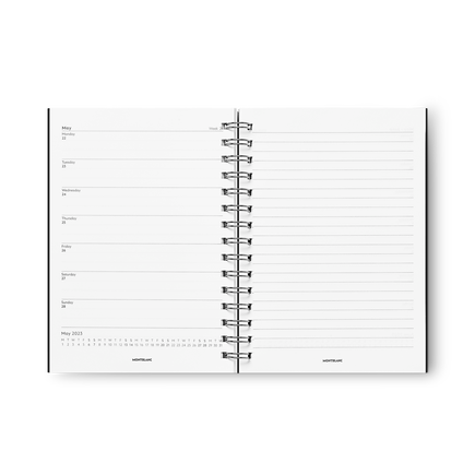 Envelope Notebook Refill #146 small, Black - Calendar 18-months