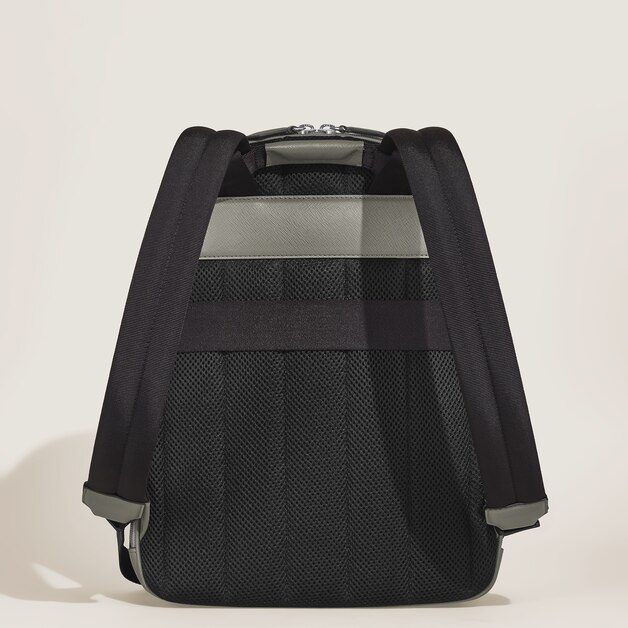 Medium Backpack with 3 Compartments in Sartorial Leather - 4