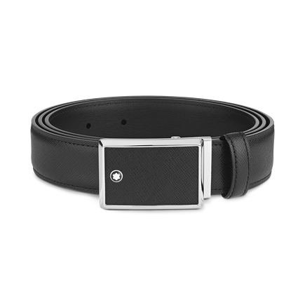 Marquetry Plate 30 mm Belt in Sartorial Leather
