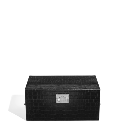 Caja de Colecci&oacute;n para Relojes de Piel con Grabado Cocodrilo