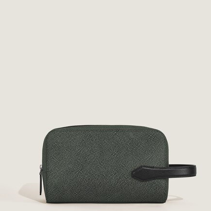 Trousse de Toilette en Cuir Sartorial