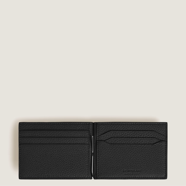 Wallet 6cc with Money Clip in Grain Leather - 2