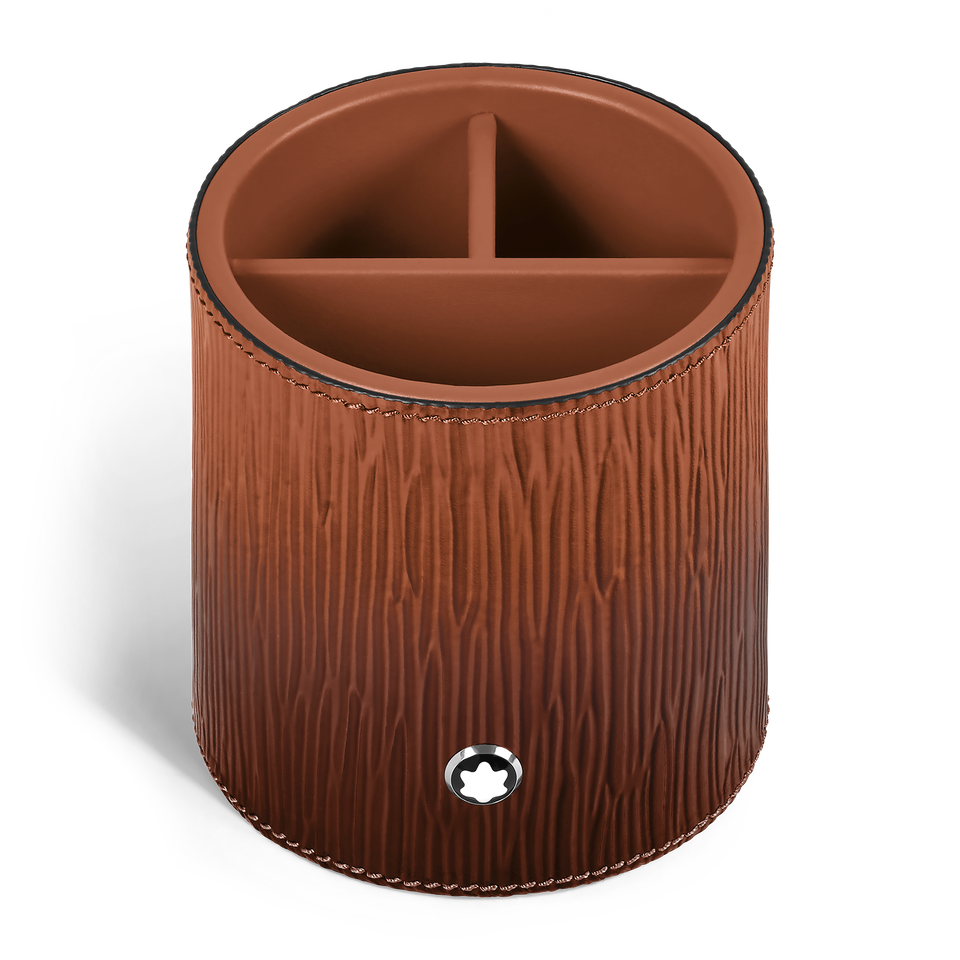 Pen Holder in Corteccia Sfumato Leather - 1