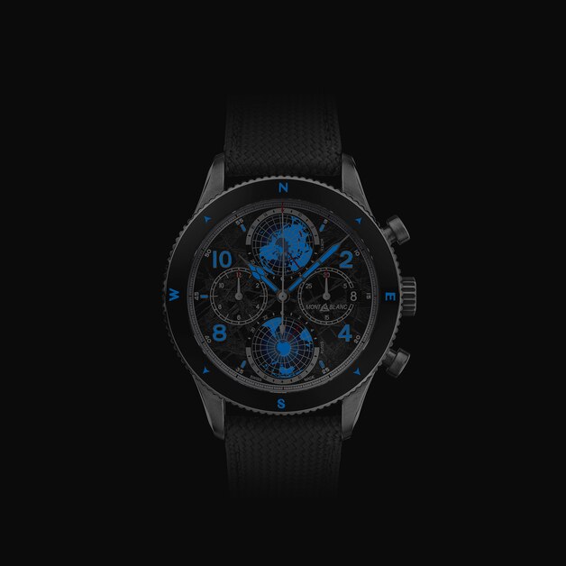 Montblanc&nbsp;1858 Geosphere Chronograph 0&nbsp;Oxygen The 8000 Limited Edition - 290&nbsp;pi&egrave;ces - 7